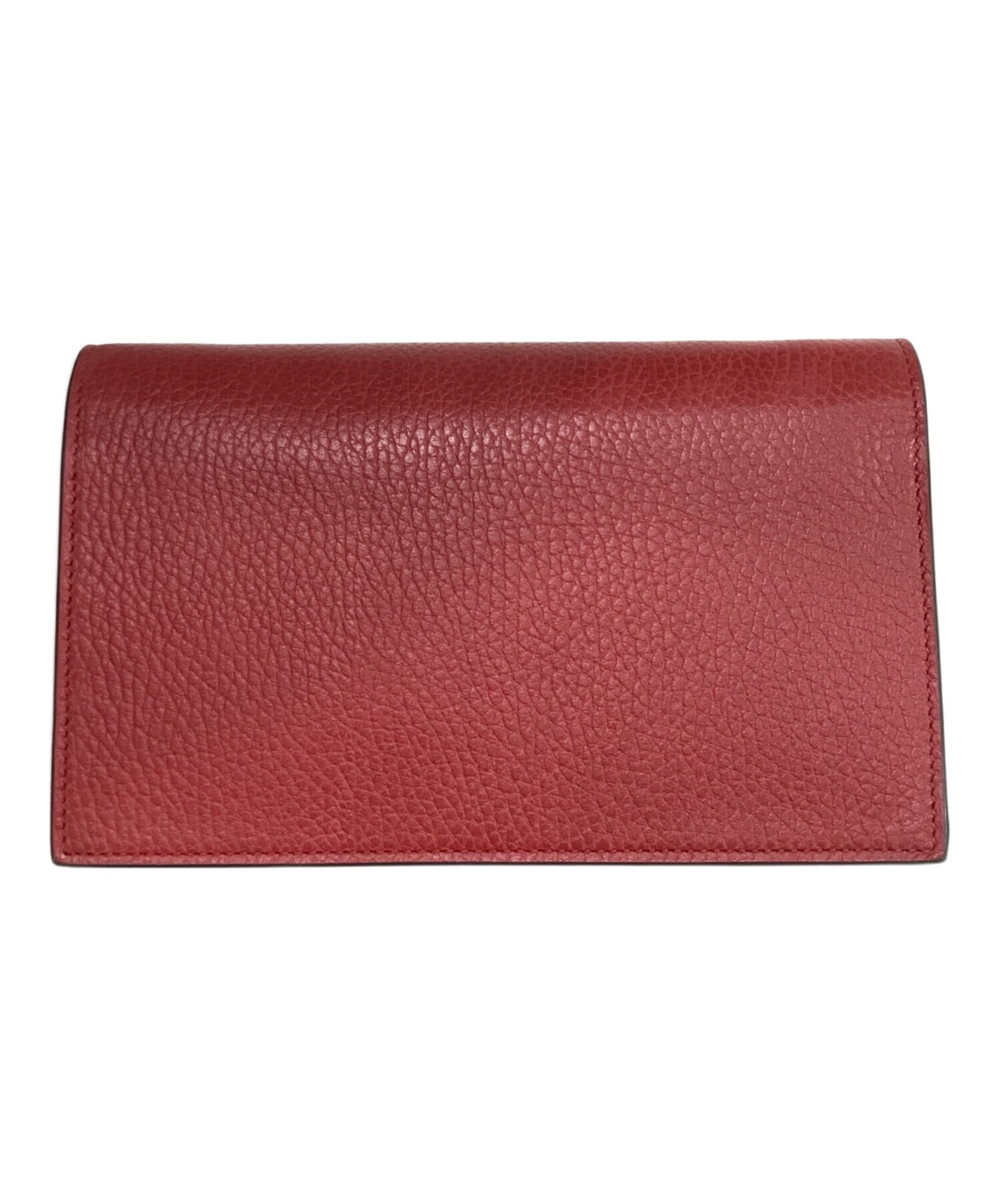 GUCCI Interlocking G Chain Shoulder Bag Red Leather Model 510314 SN2582 thumbnail 16