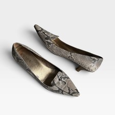 2000 s Prada Phyton Kitten Heel Pointed Toe VINTAGE