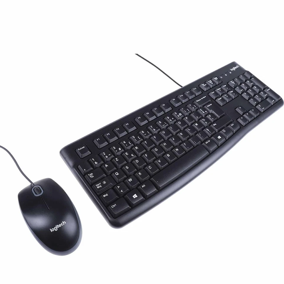 Logitech Mk120 Mouse and Keyboard Kit USB Wired French Azerty Layout PC - Image 2 of 4