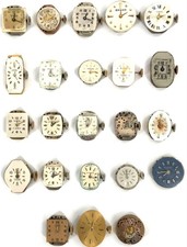 Lot of 23 Vintage 15J 17J, Manual Watch Dial/Movement hamilton longines *PARTS*