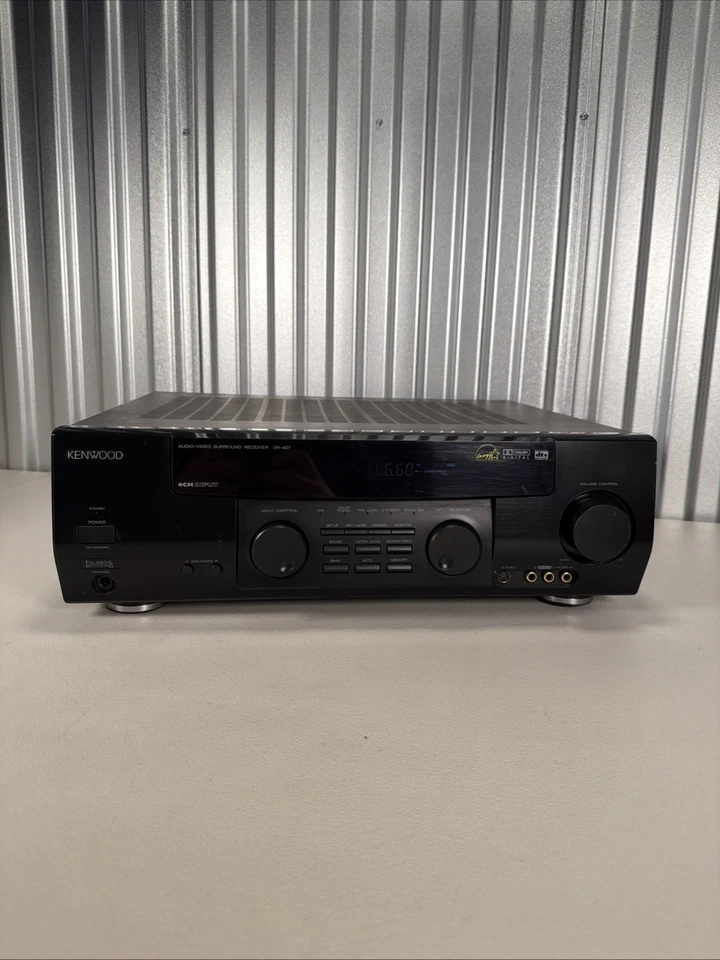 Kenwood Audio Video VR-407 500 Watt 6 Channel Surround Sound Receiver Amplifier - Image 2 of 4