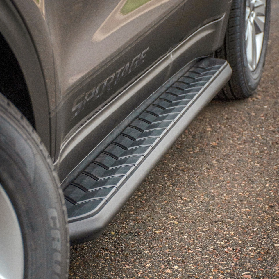 Aries AeroTread 5in Black Running Boards Steps Bar for 2007-13 Toyota Highlander Foto 2 de 4