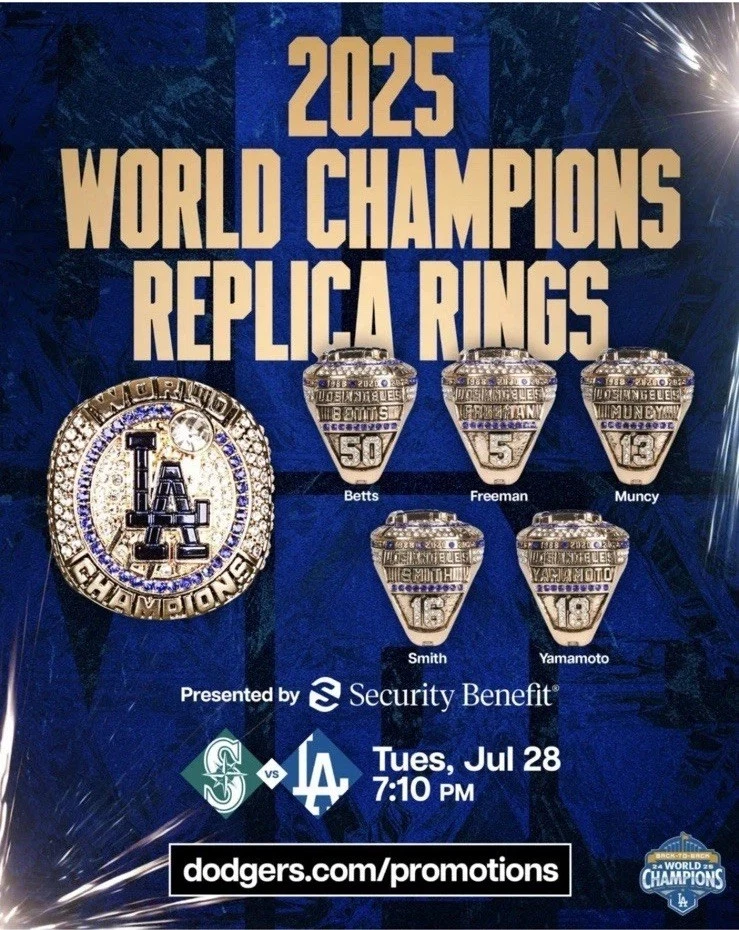 2024 World Champions Replica Ring カーショウ Los Angeles Dodgers Sports Fan Rings for sale | eBay