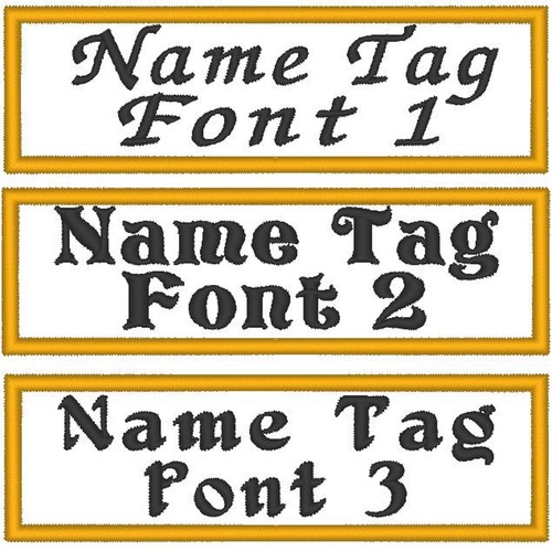 Custom Embroidered 3 1/2" x 1" Name Tag Patch Tactical Motorcycle Biker - 第 1/4 張圖片