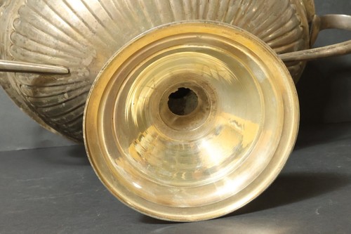 Antica ciotola da appoggio in argento grande 50 cm centrotavola ciotola giardiniere argento? - Foto 22 di 22
