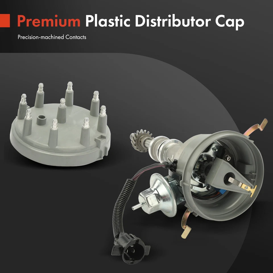New Ignition Distributor with Cap and Rotor for Ford E-100 Econoline F-150 LTD - Image 4 of 4