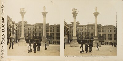 ITALIEN Vicence Säulen Der Venezianischen Herrschaft Stereo Foto Silber PL60