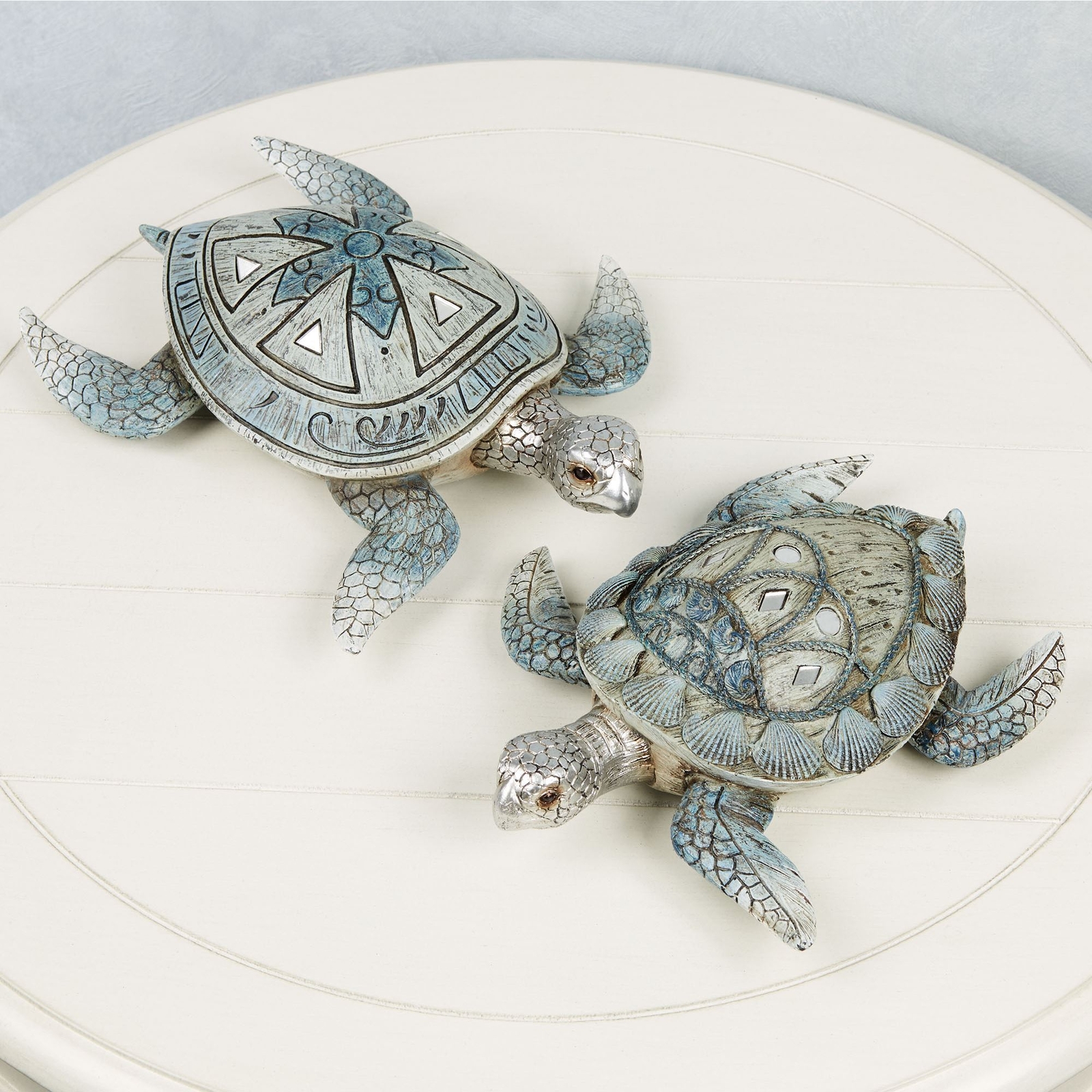 Tabletop Turtle Sea Turtles Tabletop Accent Set of Two - Blue | eBay
