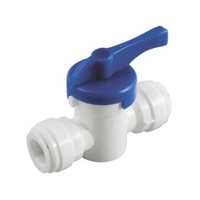 ICE MAKER 1/4" PUSH-IN BALL VALVE WORKS WITH COPPER OR PLASTIC