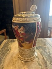 1997 Longton Crown COCA COLA Christmas Stein Collection "SEASON'S GREETINGS"
