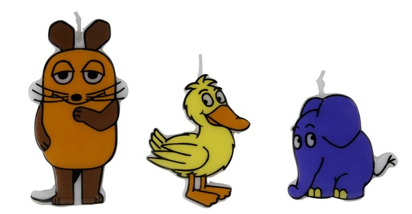 "Dr. Oetker 3D Motiv-Kerzen Diemaus, Set \"Maus & Freunde\", Sendung Mit Der Maus"-image