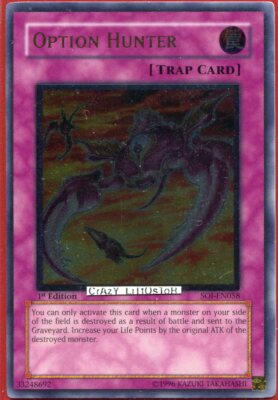 yugioh soi card list Yu-Gi-Oh! - Symbol of Heritage (SOI-EN043) - Shadow of Infinity - Unlimited Edition Pyro/Effect Level 4 Atk/1500 Def/1000 This card is unaffected by the effects of Trap Cards. YU-GI-OH OPTION HUNTER 1ST ED