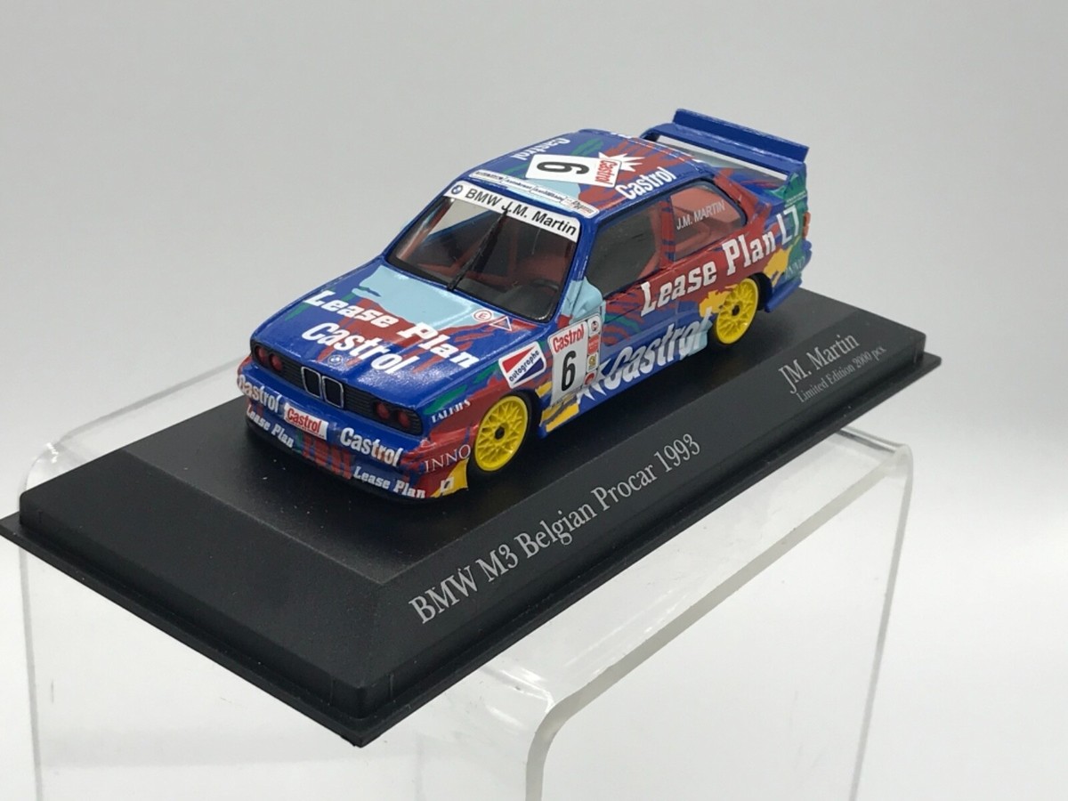 MINICHAMPS BMW E30 M3 BELGIAN TEAM PROCAR #6 1993 1:43 BOXED
