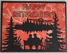 Handcrafted Greeting Card - Happy Retirement - You will be missed
