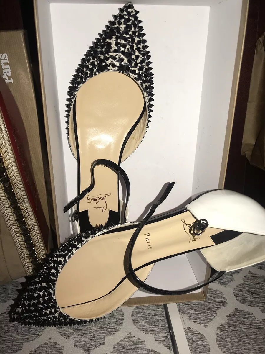Christian louboutin spike flats cheap