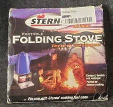 NEW Sterno Folding Stove Camping Hunting Backpacking Outdoor Cooking (C9B1)....