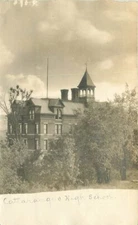 Cattagus New York High School C-1910 RPPC Photo Postcard 11876