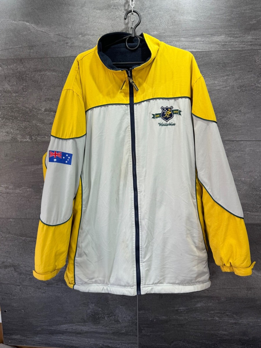 Vintage AUSTRALIAN WALLABIES Cooper RUGBY Reversible Mens Jacket