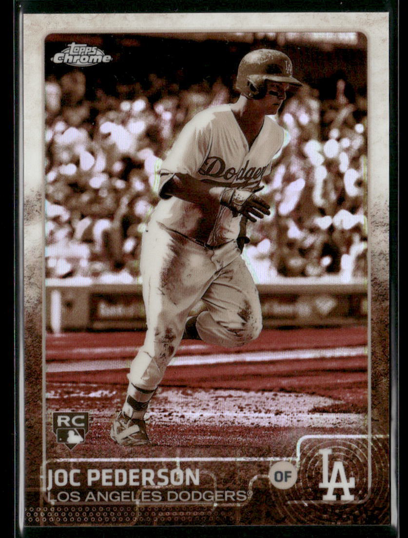 2015 Topps Chrome #129 Joc Pederson Sepia Refractor