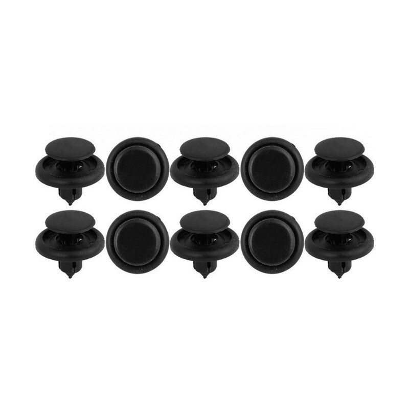 Thread Screw Type Black Plastic Rivets for Car Accessories 30 PCS For