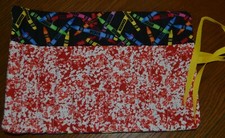 Pencil Roll/Crochet Hook Organizer/Cosmetic Brush Roll/Artist Supply Roll