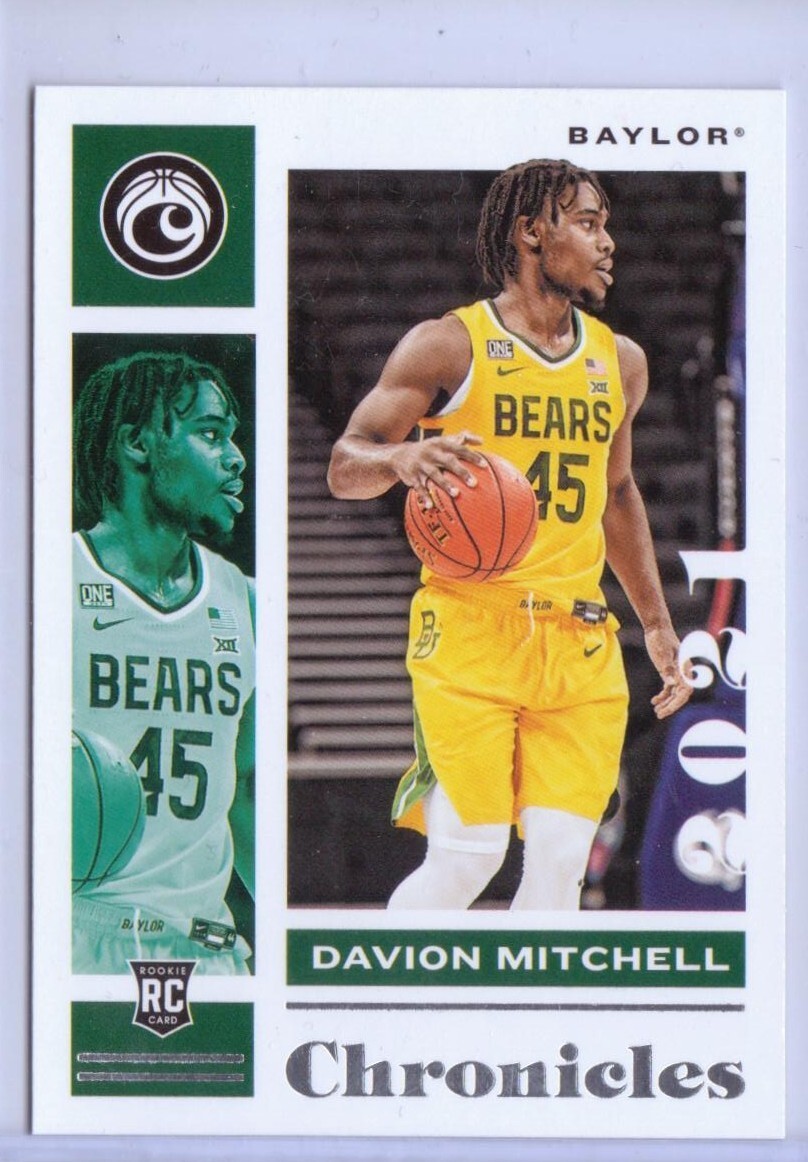 2021-22 Panini Chronicles Draft Picks #10 Davion Mitchell RC - Baylor Bears