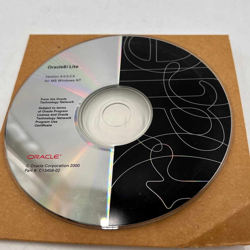Oracle Oracle8i Lite CD 4.0.0.2.0 MS Windows NT C13458-02 Software - Image 2 of 4
