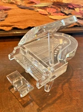 Amlong Crystal miniature decorative Grand Piano with Bench Stool