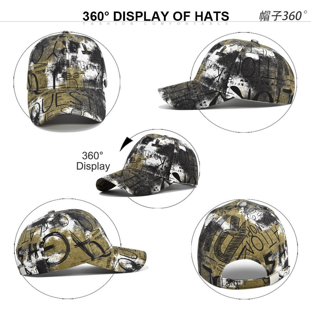 APL Berretto Baseball Stampa Graffiti Regolabile Cappello da Sole Sport All'aperto