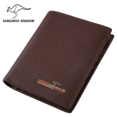 Kangaroo Kingdom Mens Genuine Leather Designer Wallet