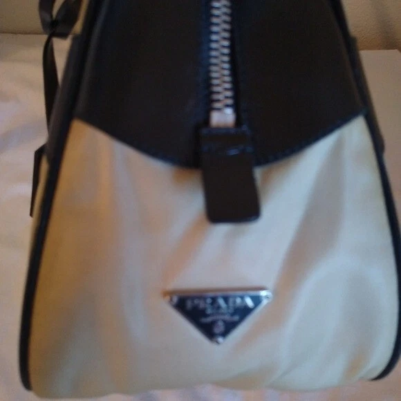 PRADA Milano Tessuto Nylon & Smooth Leather Bowler Bag - Image 4 of 4