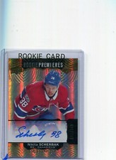 2017-18 Trilogy Rookie Premieres Nikita Scherbak Auto Rookie 92/349