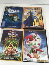 Kids DVD Lot 4  Megamind - Finding Nemo - Jimmy Neutron - Grinch That Stole Xmas