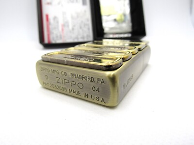 Bottom Stamp Metal Limited Solid Brass Zippo 2004 MIB Rare | eBay