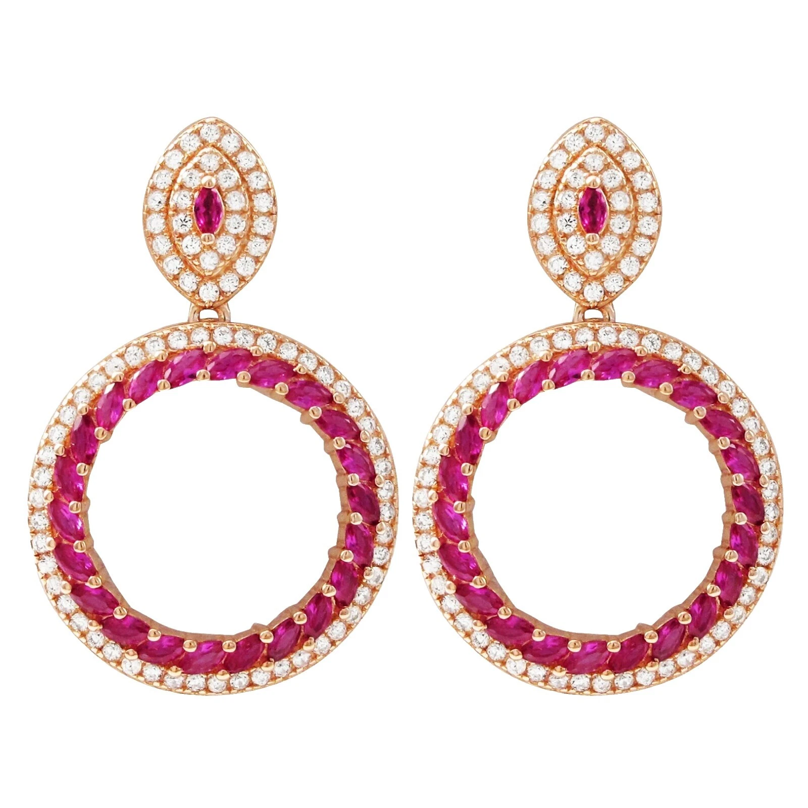 Ruby Fashion Earrings