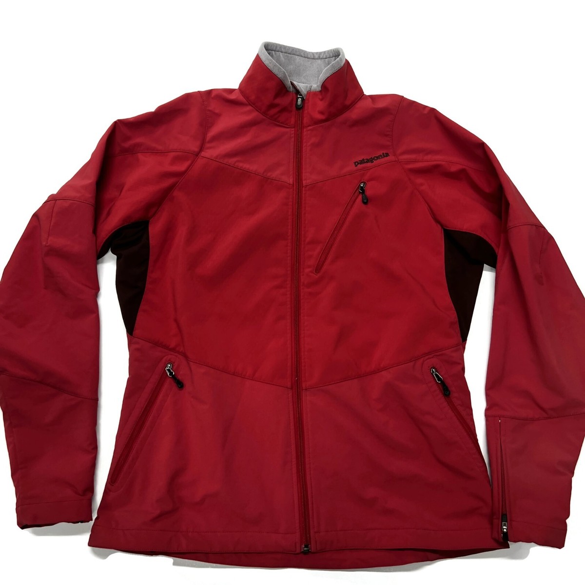Patagonia Integral Jacket Womens Large Red Stretch Softshell  