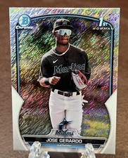2023 Bowman Chrome - JOSE GERARDO *Shimmer Refractor 1st Bowman RC!* Marlins 🔥