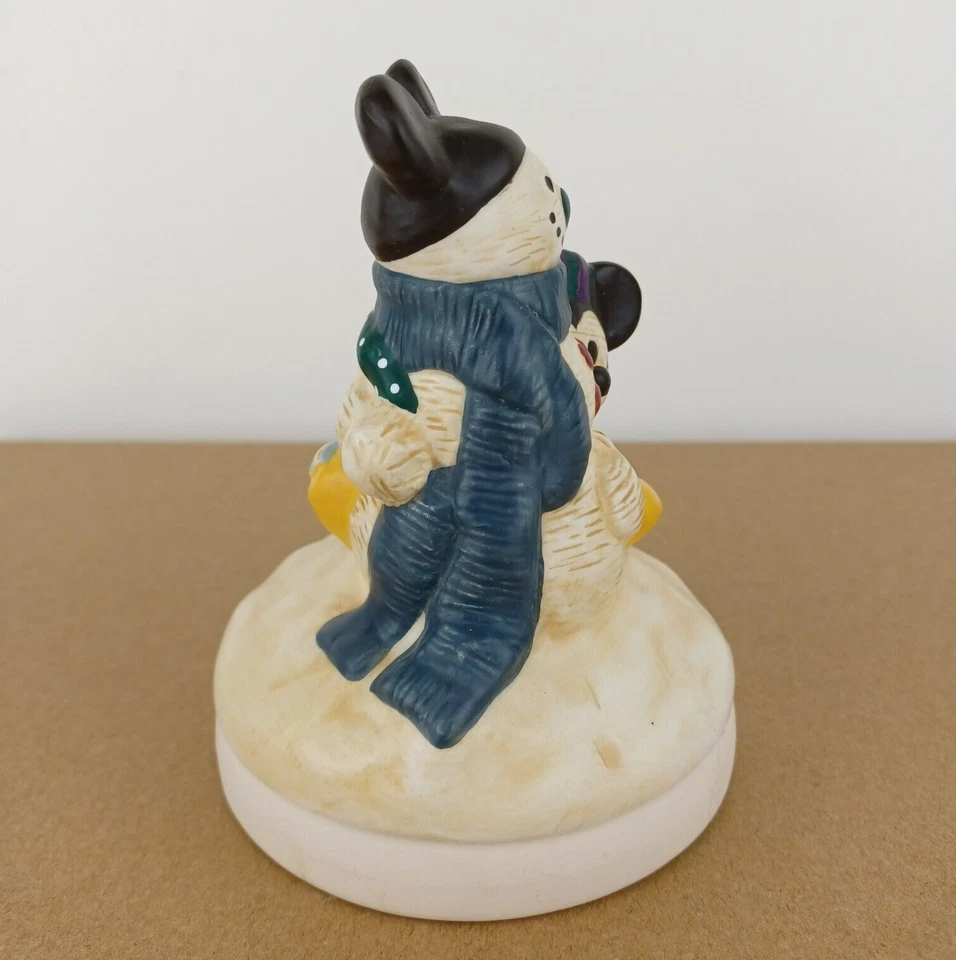 Molde de galletas Disney Prensa Mickey Mouse y muñeco de nieve Corona Navidad Cerámica Difícil de encontrar Foto 4 de 4