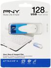 New Pny Attache 4 128Gb Usb 2.0 Flash Drive Blue/White P-Fd128Att4Bw-Ge thumb