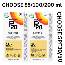 RIEMANN P20 SUN PROTECTION SPRAY SPF50/ SPF30 Choose SPF AND ML 85/100/200ML.