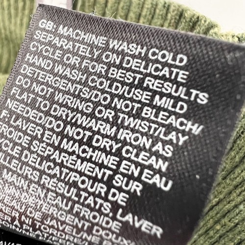 THE NORTH FACE Men's Size M Olive Green Long-Sleeve Crewneck Wool Blend Sweater - Picture 6 of 8