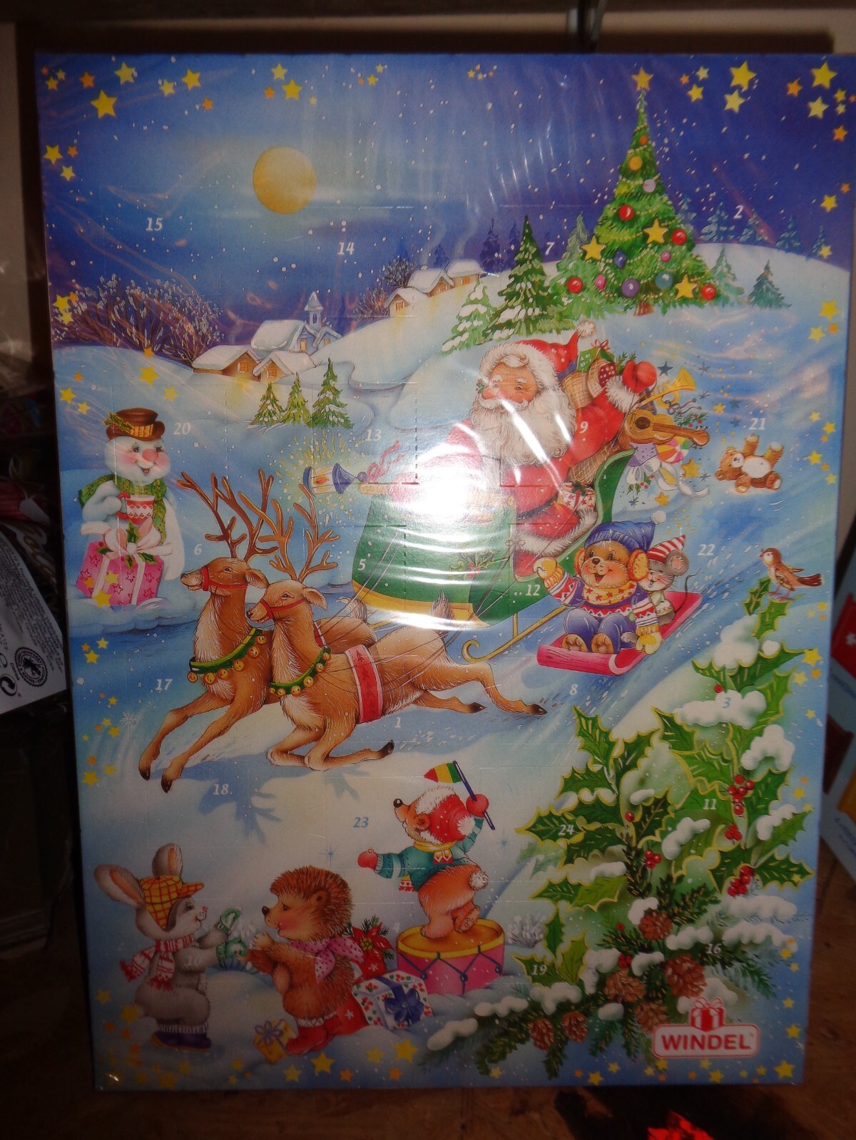 1 Piece Windel Advent Calendar With Milk Chocolate Motif Santa Claus | eBay