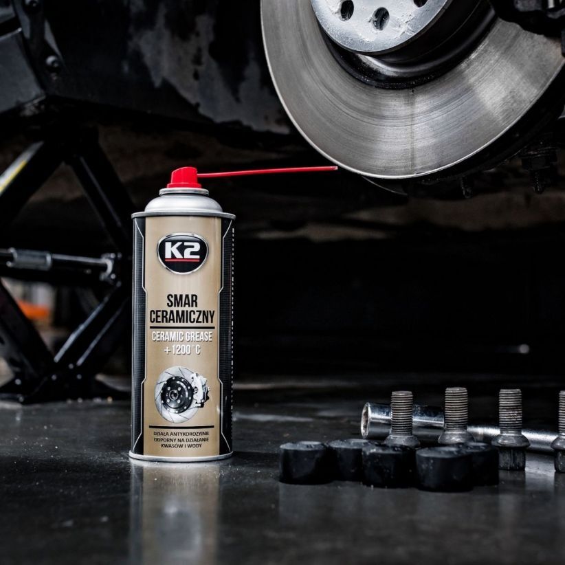 2 x K2 Ceramic Grease HIGH TEMPERATURE 1400°C Spray ABS Braking System