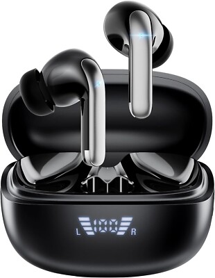 Kopfhörer Kabellos Bluetooth 5.3 in Ear mit 4 ENC Mics und Deep Bass Sound, 40St