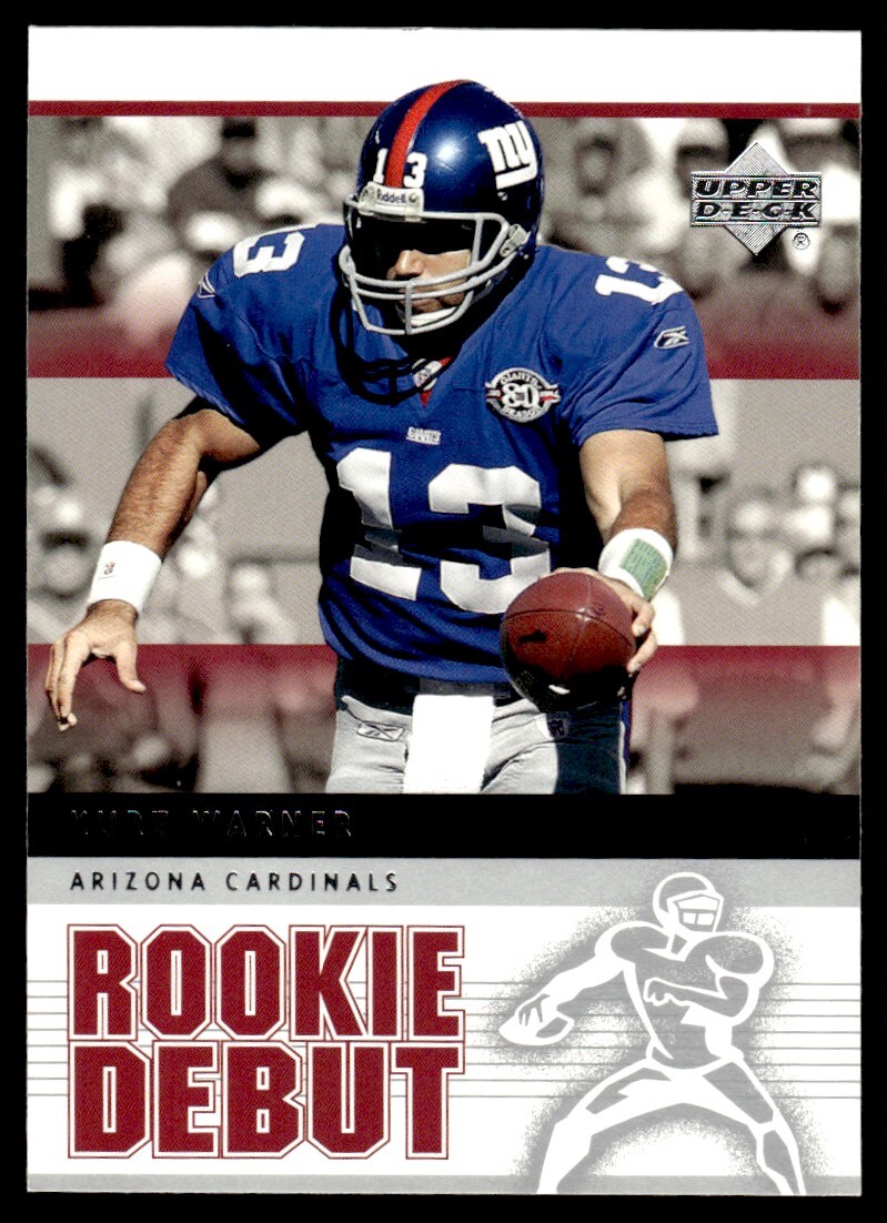 2005 Upper Deck Rookie Debut Kurt Warner B Arizona Cardinals #2