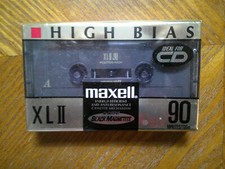NEW SEALED MAXELL XL II CASSETTE TAPE 90 MINUTE HIGH BIAS