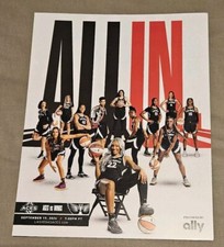 WNBA Las Vegas Aces Poster/Roster "All In" Team Photo v Dallas Wings 9/19/24