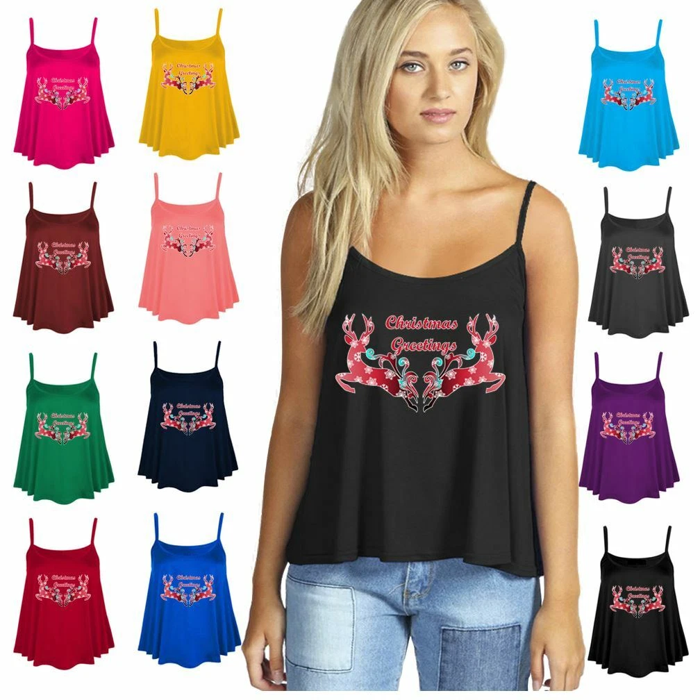 Womens christmas hotsell vest tops