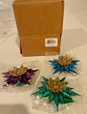 Pack of 3 Kurt Adler Christmas Decorations, style YAMT2351