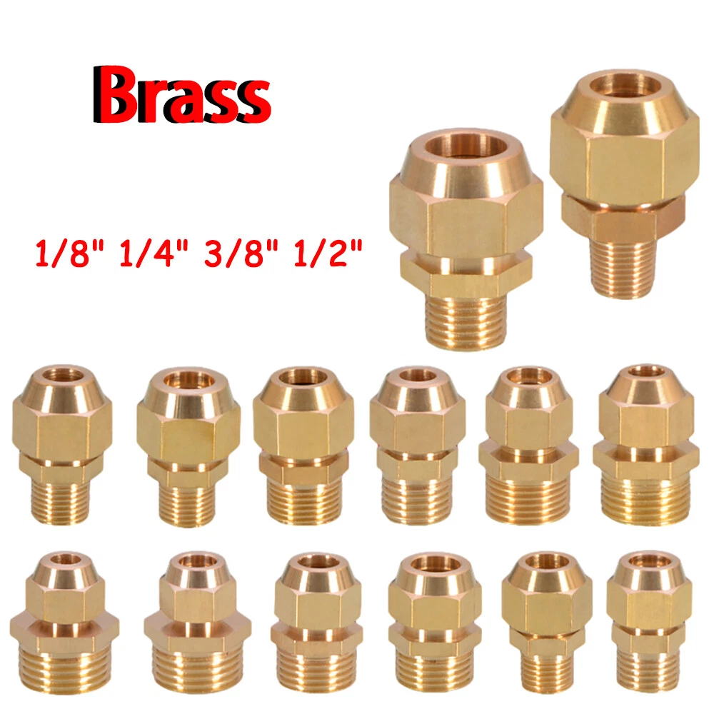 Copper Pipe Screw Fitting 1/8 1/4 3/8 1/2 Clamping Ring Fitting  Transition